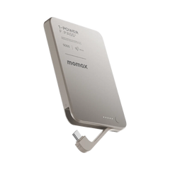 Momax 1-Power F.Pass+ 5000mAh Magnetic Power Bank Titanium - Front