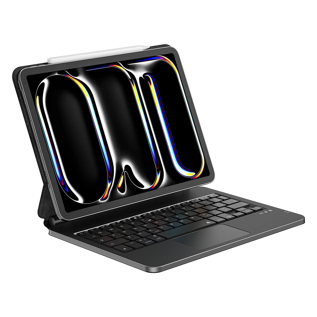 ماجيك كيبورد ويوو MK-003 مع اضائة خلفية وحافظة مغناطيسية للايباد اير 10.9 / 11 انش | WIWU Magic Keyboard MK-003 Tablet Magnetic Adsorption Keyboard Case with Backlit for iPad Air 2024 (10.9/11)