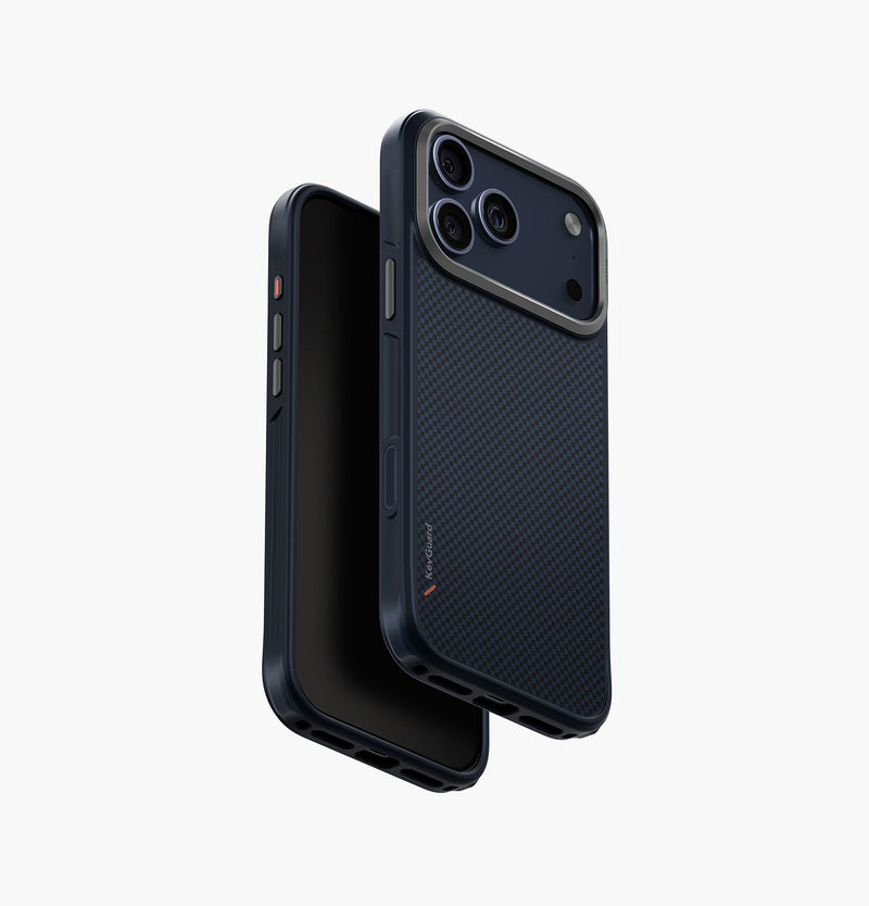 UNIQ Keva tough aramid case for iPhone 17 Pro Max Trance Blue - main view