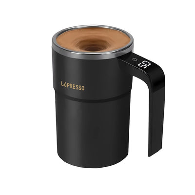 كوب التحريك التلقائي ستيرماجيك من ليبريسو - أسود | LePresso Stirmagic Auto Stirring Mug - Black