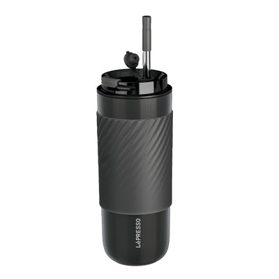 كوب القهوة الحراري من ليبريسو مع غلاف وشفاط للشرب سعة 520 مل | Lepresso Coffee Mug with Sleeve and Straw 520ml
