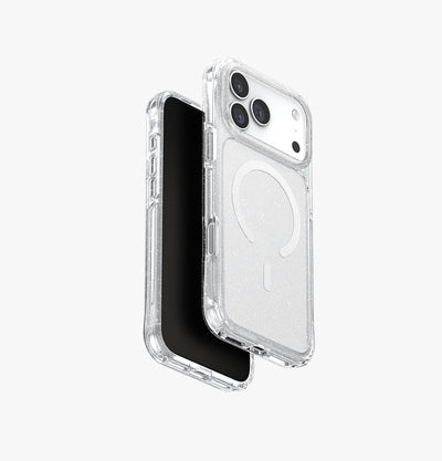 UNIQ LifePro Xtreme Tinsel glitter case for iPhone 17 Pro Max Clear Glitter - main view