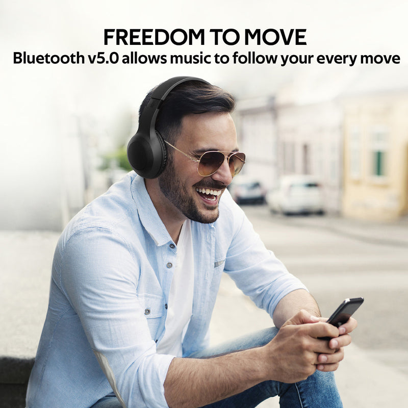 Promate LaBoca Deep Bass Wireless Headphones 200mAh Black-Detail