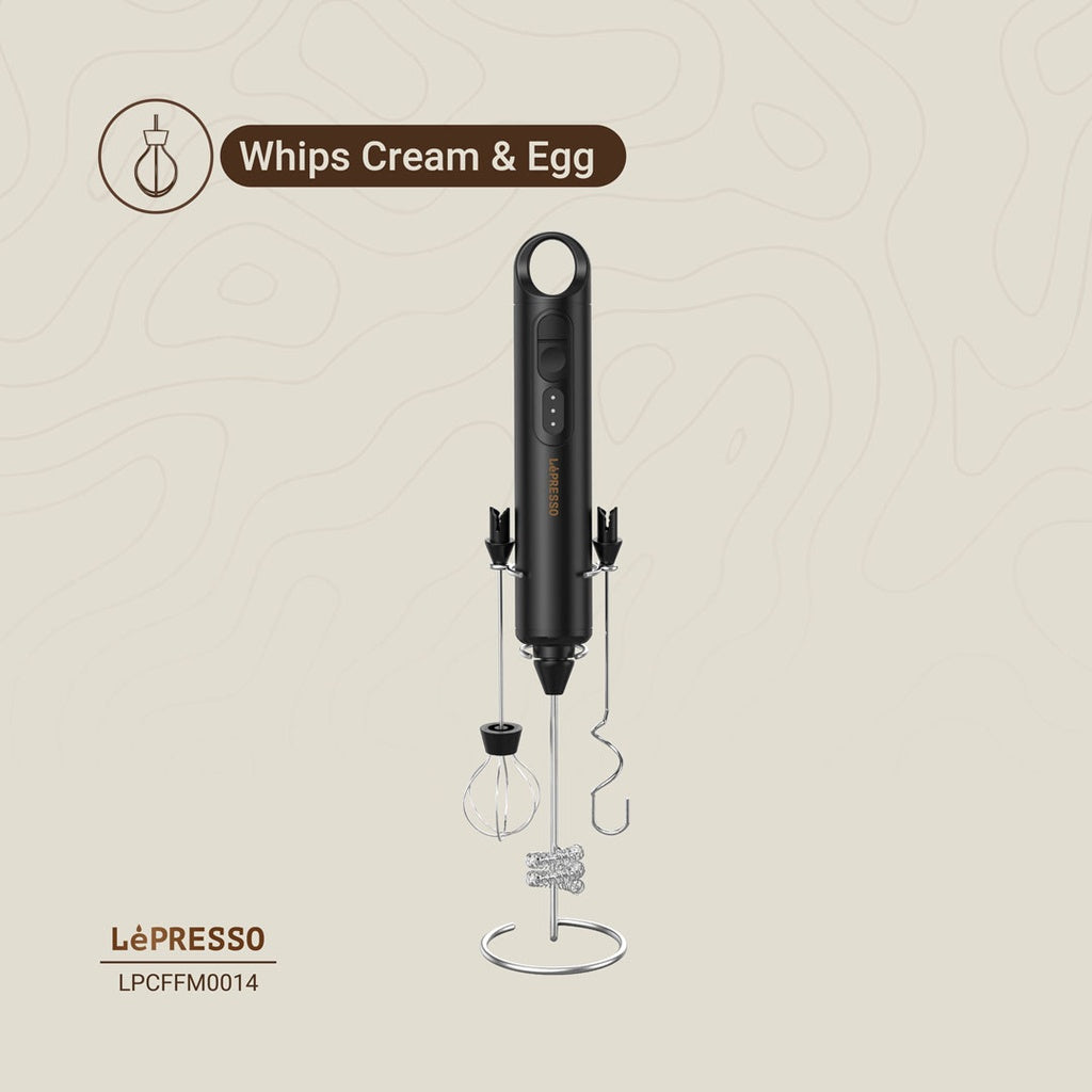 جهاز خفاق ليبريسو 3 في 1 – فوم الحليب وخلط الكريمة | LePresso 3in1 Frother – Milk Foam, Cream Whip & Mixing