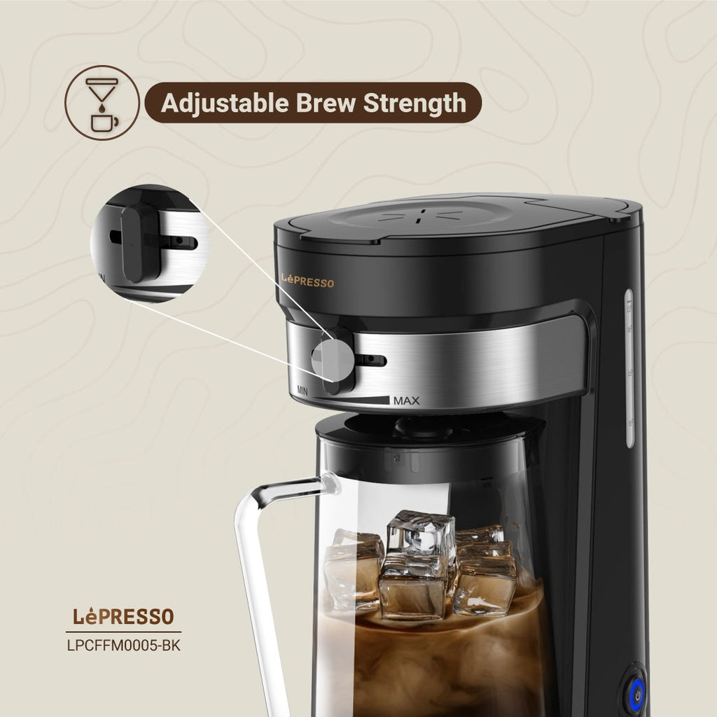 ماكينة قهوة ليبريسو للقهوة المثلجة والساخنة بسعة 2.5 لتر | LePresso Iced & Hot Coffee Maker 2.5L