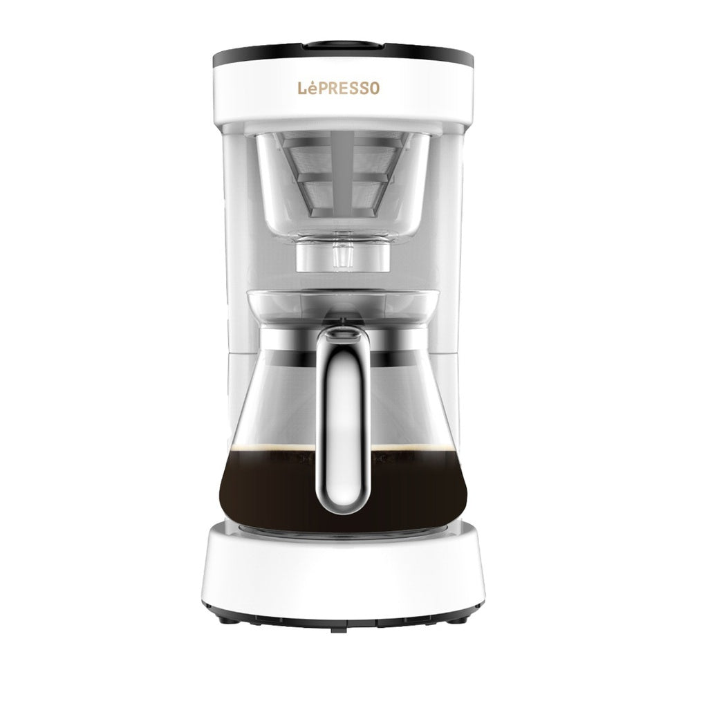 آلة تحضير القهوة بالتنقيط ليبريسو بسعة 0.75 لتر - ابيض | LePresso Drip Coffee Machine BS plug 0.75L - White