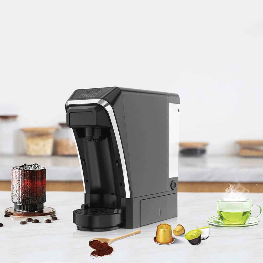 ماكينة القهوة المتعددة الوظائف من ليبريسو مع تخزين للكبسولات - اسود | LePresso Multifunctional Capsule Coffee Machine Capsule Storage - Black