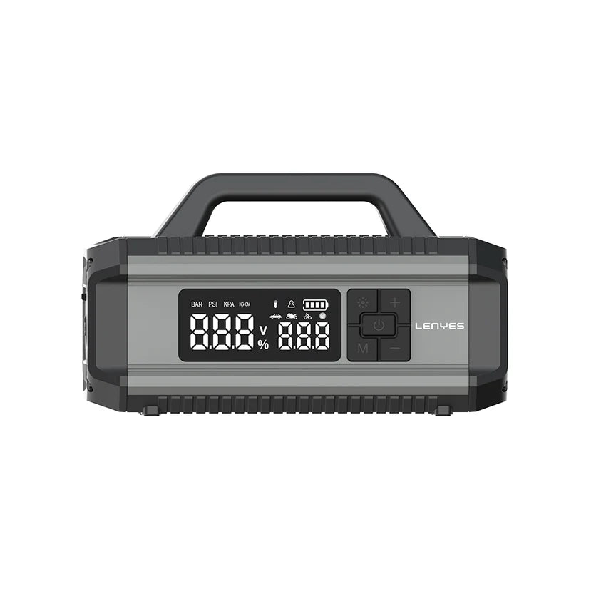 جهاز تشغيل بطارية سيارة Lenyes LCI202 وضاغط هواء 10000mAh 150W إضاءة LED تيار بدء 400A | Lenyes LCI202 Jump Starter Air Compressor 10000mAh 150W LED 400A 5 Modes