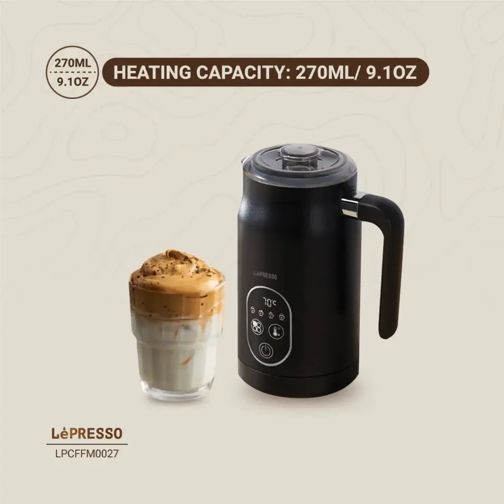 خفاق الحليب الكهربائي متعدد الوظائف من ليبريسو بقدرة 500 واط – أسود | LePresso 500W Electric Multifunction Milk Frother - Black
