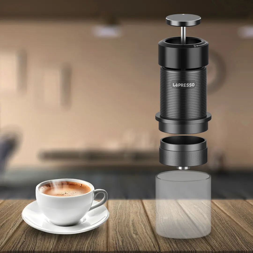 ماكينة ليبريسو اليدوية لتحضير الاسبريسو - اسود | LePresso Hand Press Espresso Maker - Black