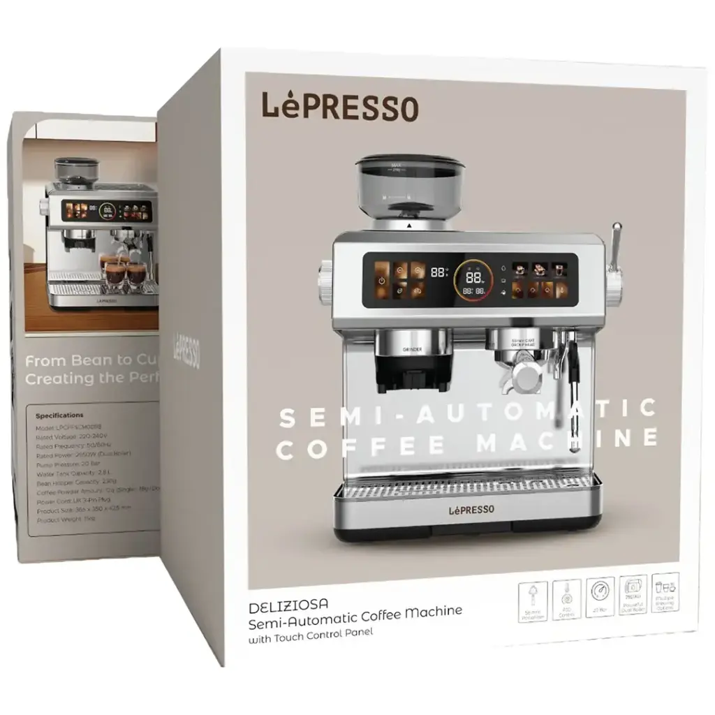 Lepresso Deliziosa Coffee Machine Silver - Detail 3