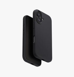 UNIQ Lino hybrid silicone case for iPhone 17 Charcoal Grey - main view