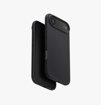 UNIQ Lino hybrid silicone case for iPhone Air Charcoal Grey - main view