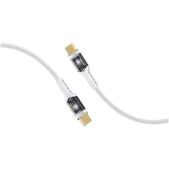 Promate LucidLine-CC200 White 100W transparent USB-C cable with LED light - main view