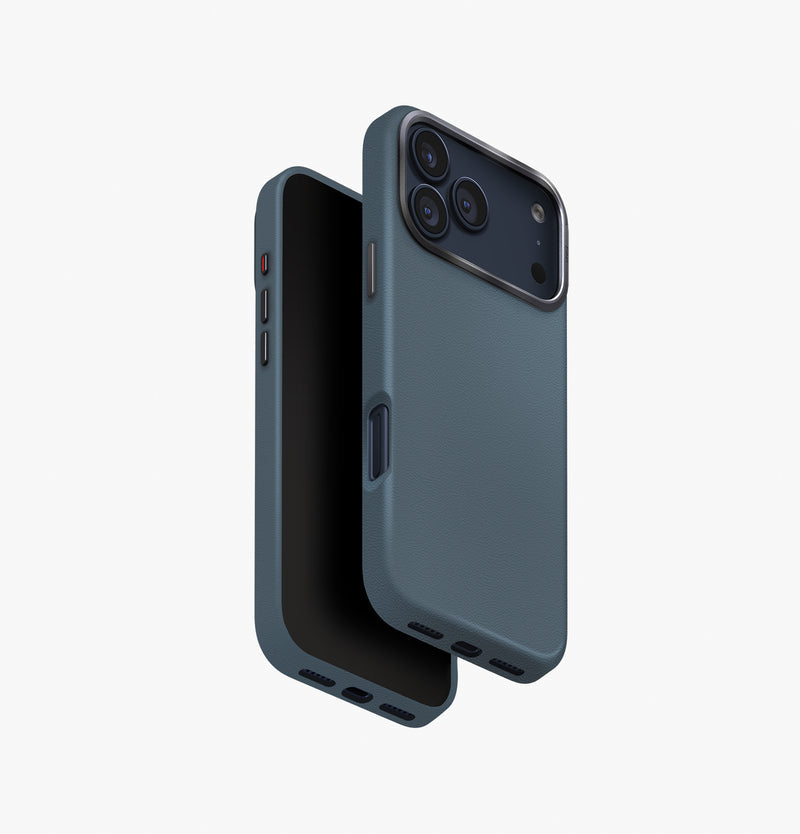 UNIQ Lyden premium leatherette case for iPhone 17 Pro Max Ash Blue - main view
