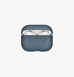 UNIQ Lyden Vex leatherette case for AirPods Pro 3 Ash Blue - front view