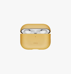 UNIQ Lyden Vex leatherette case for AirPods Pro 3 Canary Yellow - front view