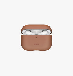 UNIQ Lyden Vex leatherette case for AirPods Pro 3 Caramel - front view