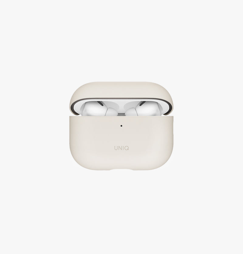 UNIQ Lyden Vex leatherette case for AirPods Pro 3 Clay - front view