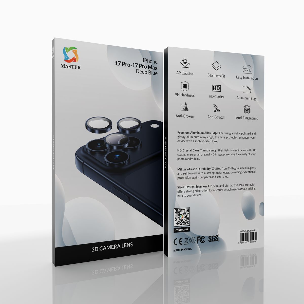 Master 3D Camera Lens for iPhone 17 Pro Max | عدسة كاميرا ثلاثية الأبعاد ماستر لآيفون 17 برو ماكس