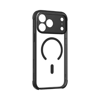 Momax CaseFORM Air MAAP25XL Case iPhone 17 Pro Max Black - Front and Back