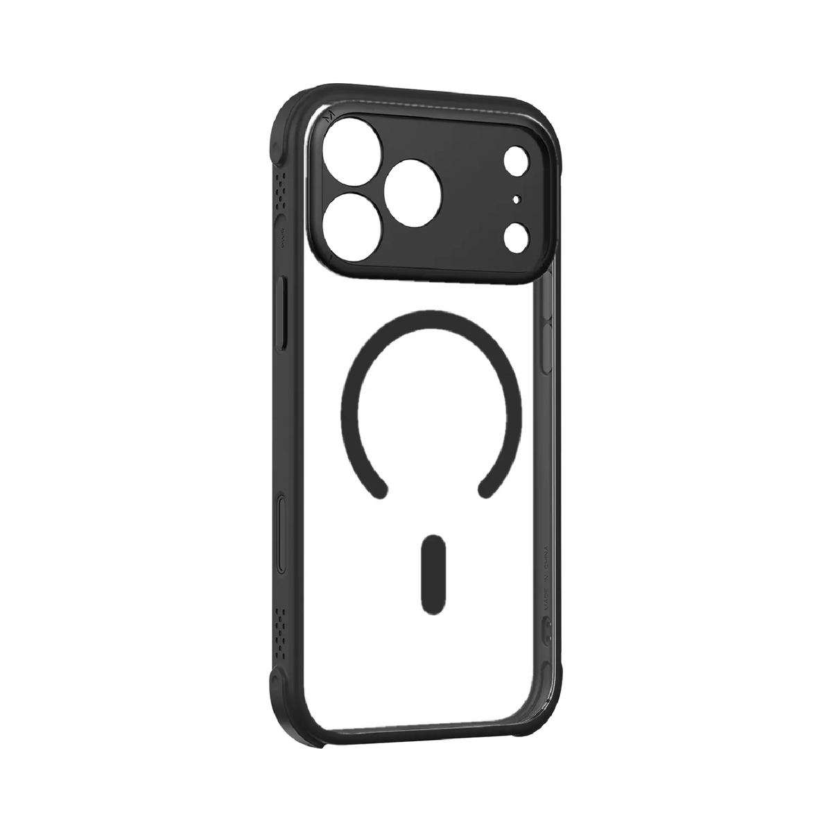 Momax CaseFORM Air MAAP25XL Case iPhone 17 Pro Max Black - Front and Back
