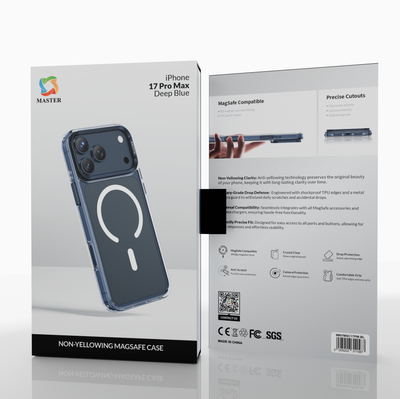 Master Anti-Yellowing MagSafe Case for iPhone 17 Pro Max – Clear | كفر ماستر مضاد للاصفرار مع MagSafe لآيفون 17 برو ماكس