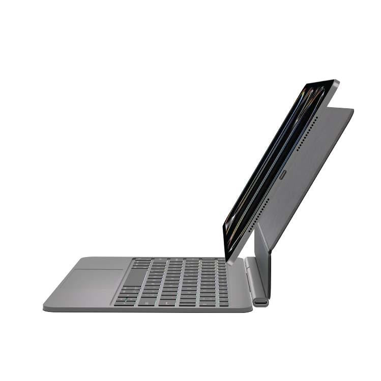 لوحة مفاتيح ماستر Magic من الألومنيوم لآيباد Air 11 وAir 10.9 وPro 11 - أسود | Master Aluminum Magic Keyboard for iPad Air 11″ M3/M2 & Air 10.9″/Pro 11″ (4th–1st Gen) – Black