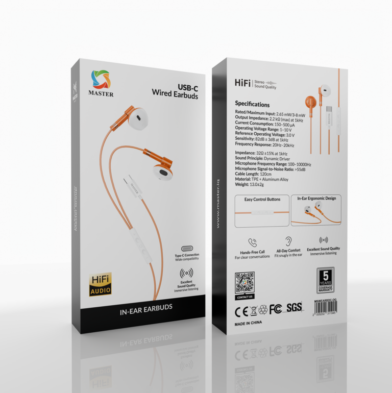Master In-Ear Wired Earbuds USB-C | سماعات ماستر سلكية داخلية USB-C