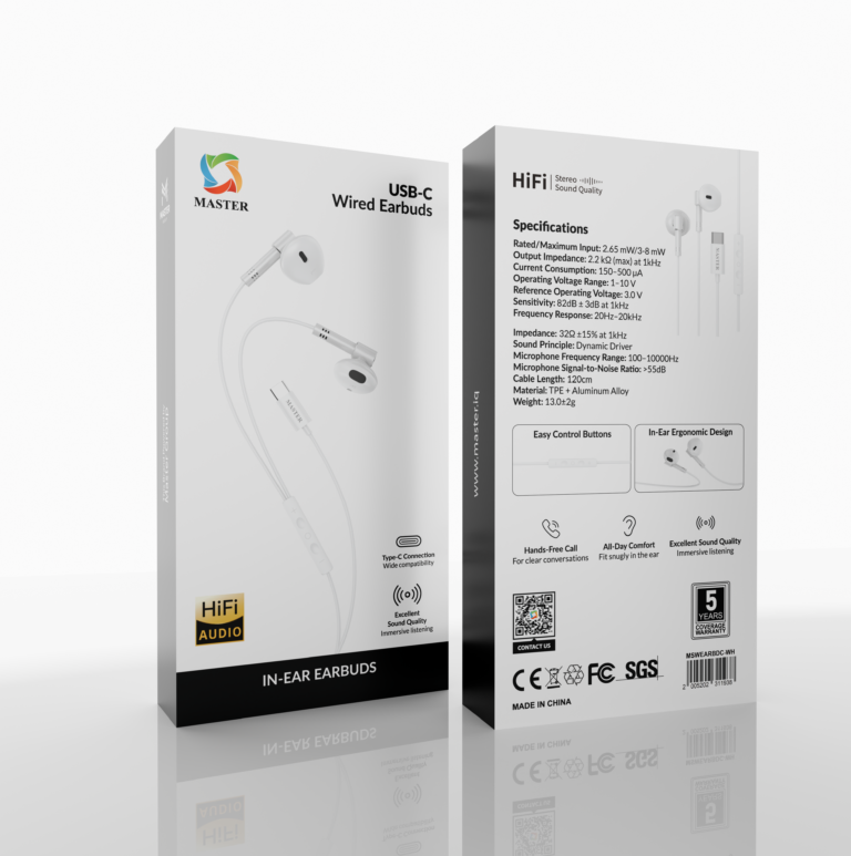 Master In-Ear Wired Earbuds USB-C | سماعات ماستر سلكية داخلية USB-C