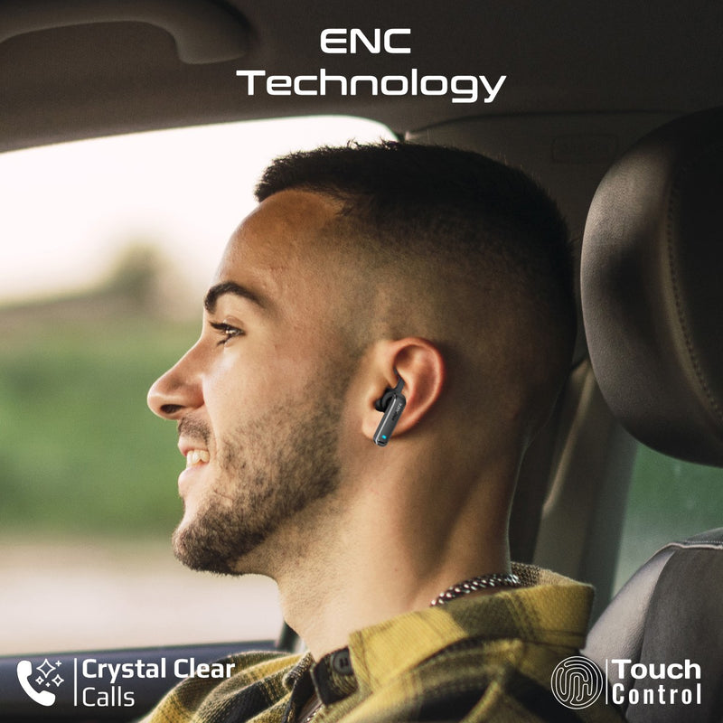 Promate MagMount-BT built-in Bluetooth mono ENC earphone detail