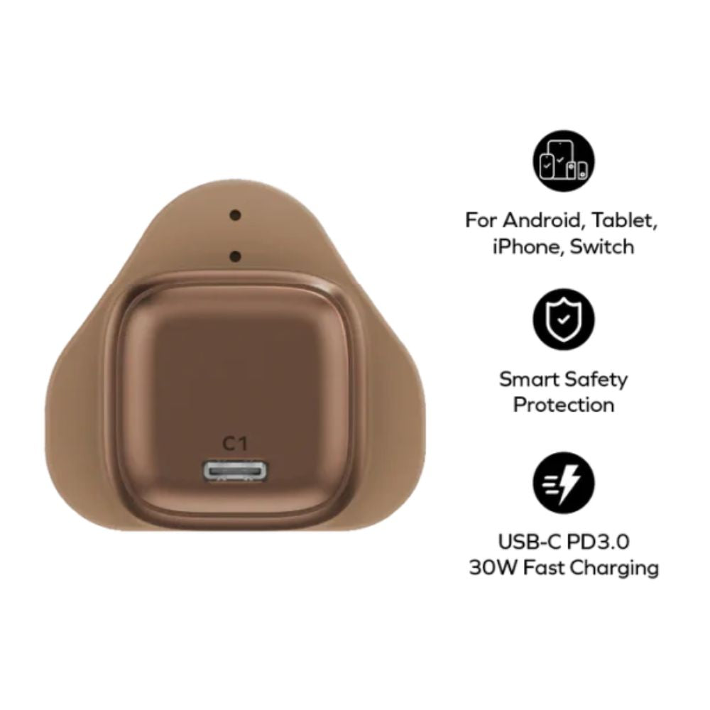 Pakêta Momax: Şarjêra USB-C GaN ya 30W + Kabloya USB-C ya 60W