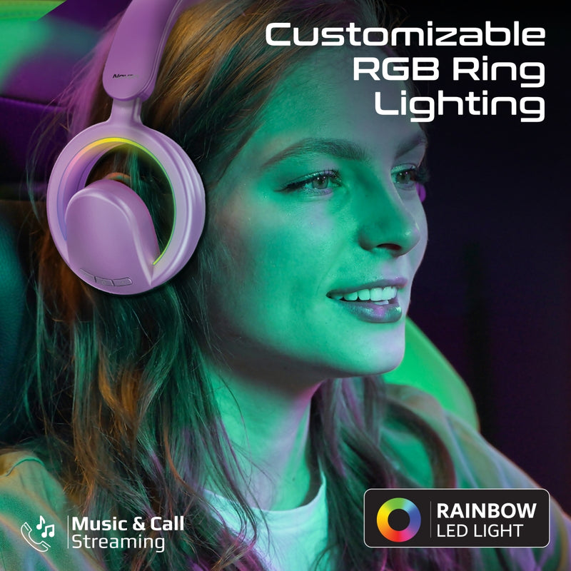 Promate Novon Open Ear Wireless Headphones 400mAh Purple-RGB