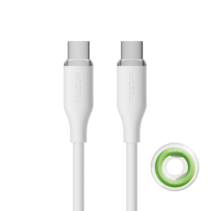 Oraimo OCD-115CC USB-C Cable White - Front View