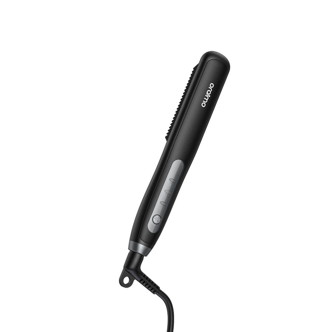Oraimo OHS-220N Hair Straightener Brush Graphite Grey - Front View