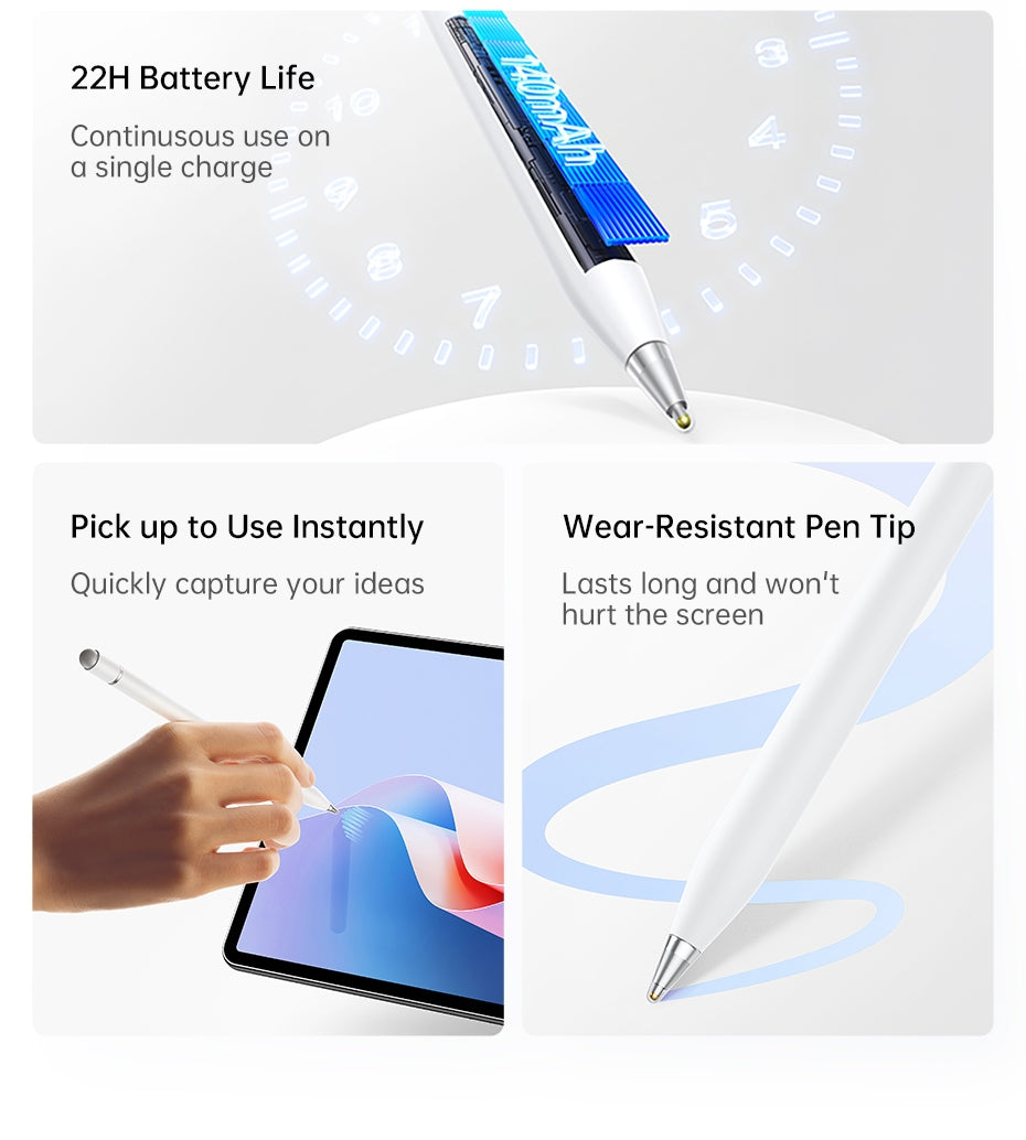 Baseus Stylus HN1 For Xiaomi Huawei Active Passive Palm Rejection Gloves Stylus Pen With USB C Cable - قلم بيسوس الذكي HN1 لأجهزة شاومي وهواوي