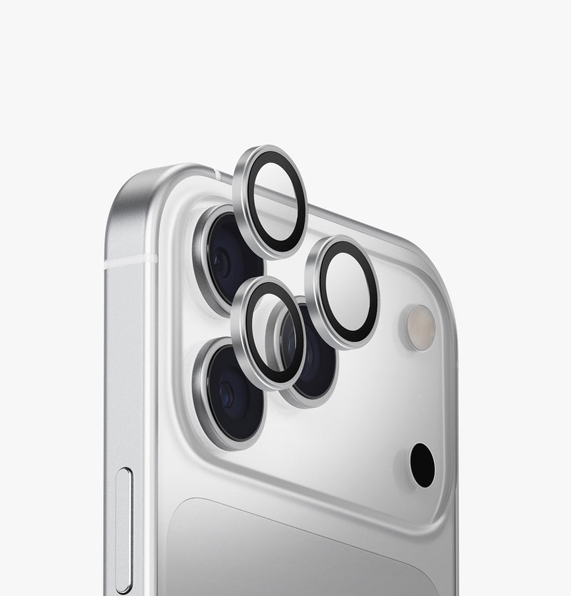 UNIQ Optix AluGuard aluminium camera lens protector for iPhone 17 Pro Max Sterling Silver