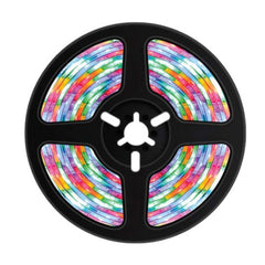 شريط اضائة RGB تفاعلي مع الصوت بطول 5 متر من بورودو, مع ريموت 44 مفتاح | Porodo Blue 16.4 Ft Sound Reactive RGB Strip Light with 44 Key Remote