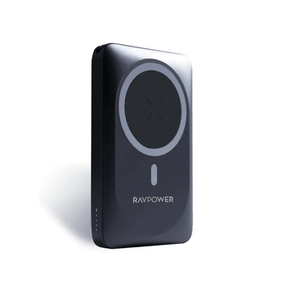 باور بانك راف باور المغناطيسي بسعة 10,000 مللي امبير | RAVPOWER 10000mAh Magsafe Magnetic Wireless Power Bank