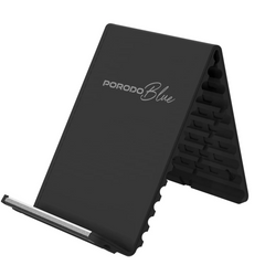 حامل مرن محمول للهاتف واللابتوب بورودو بلو - أسود | Porodo Blue Flexible Portable Phone and Laptop Stand – Black