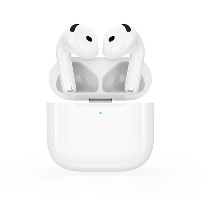 سماعات بورودو بلو 4 ببطارية 300mAh - أبيض | Porodo Blue Airpods 4 With 300 mAh Battery – White