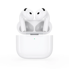 سماعات بورودو بلو 4 ببطارية 300mAh - أبيض | Porodo Blue Airpods 4 With 300 mAh Battery – White