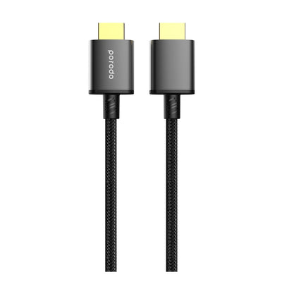 كيبل اج دي ام اي بورودو بدقة 8K وبطول 1.8 متر - اسود | Porodo 8K HDMI PVC Cable 1.8M – Black