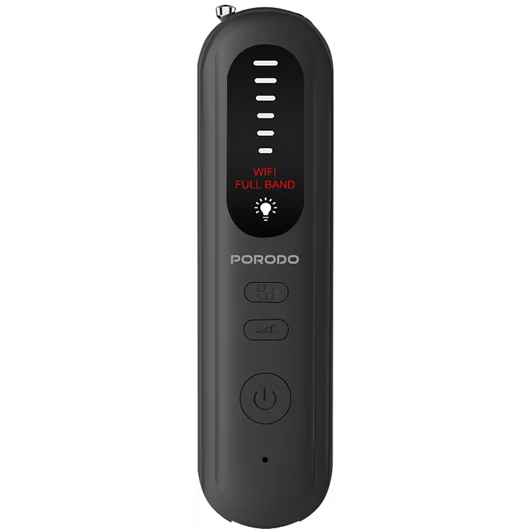 جهاز كشف الكاميرات المخفية Porodo Spy Guard - Hidden Camera Detector