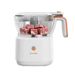 فرامة لحم كهربائية محمولة من بورودو لايف ستايل بقدرة 88 واط وسعة 1 لتر - ابيض | Porodo Lifestyle Portable Electric Meat Chopper 88W 1L – White