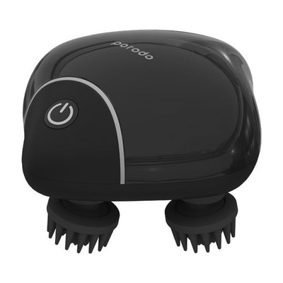 مدلك فروة الرأس المحمول من بورودو لايف ستايل بسعة بطارية 1200 مللي امبير - اسود | Porodo Lifestyle Portable Scalp Massager 1200mAh - Black