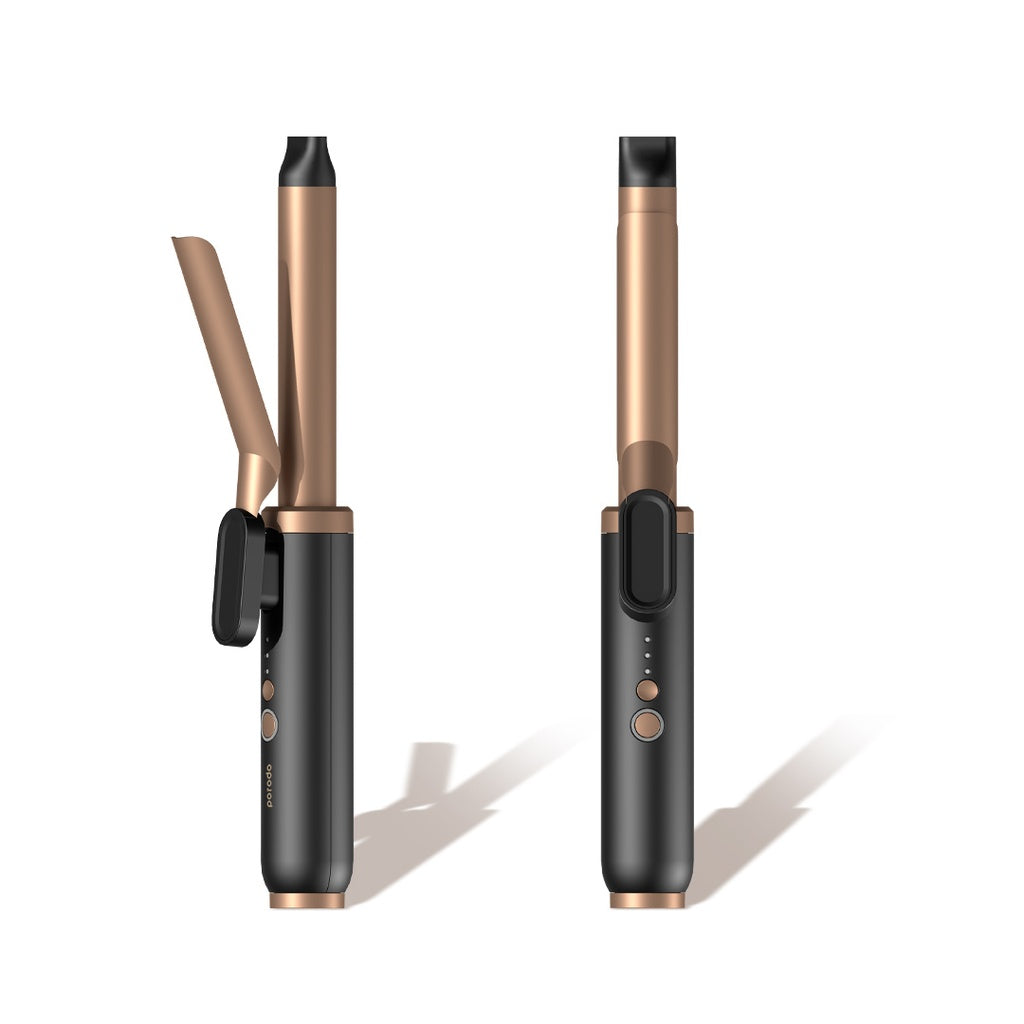 جهاز تجعيد الشعر اللاسلكي القابل لاعادة الشحن من بورودو لايف ستايل - اسود | Porodo LifeStyle Wireless Rechargeable Hair Curler - Black