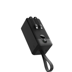 باور بانك بورودو بسعة 50000mAh مع منافذ Type-C وشاشة رقمية - أسود | Porodo 50000mAh Powerbank 2xType-C, USB A and Type C and Digital Display BAYCK