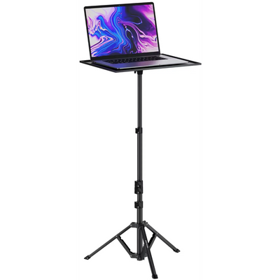 حامل ثلاثي بورودو مع قاعدة بروجكتور - أسود | Porodo Tripod Stand With Project Holder – Black