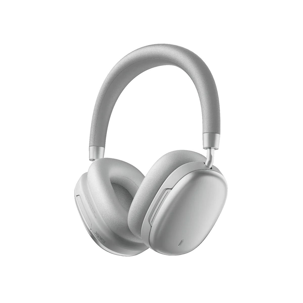 سماعات بورودو Soundtec Harmona بتقنيتي ANC وENC وتحكم باللمس - فضي | Porodo Soundtec Harmona ANC+ENC with Touch Control – Silver
